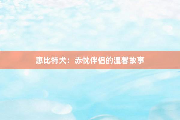 惠比特犬：赤忱伴侣的温馨故事